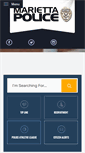 Mobile Screenshot of mariettapd.com