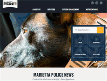 Tablet Screenshot of mariettapd.com